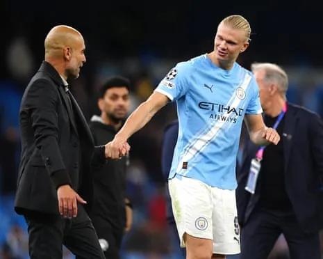 Erling Haaland Joins Elite Champions League Half-Century Club, Praised by Guardiola as CR7 and Messi's Peer