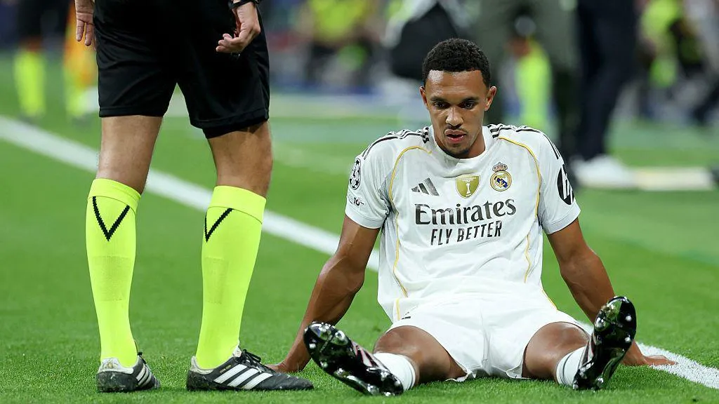 The English defender endures premature injury in Real Madrid European match
